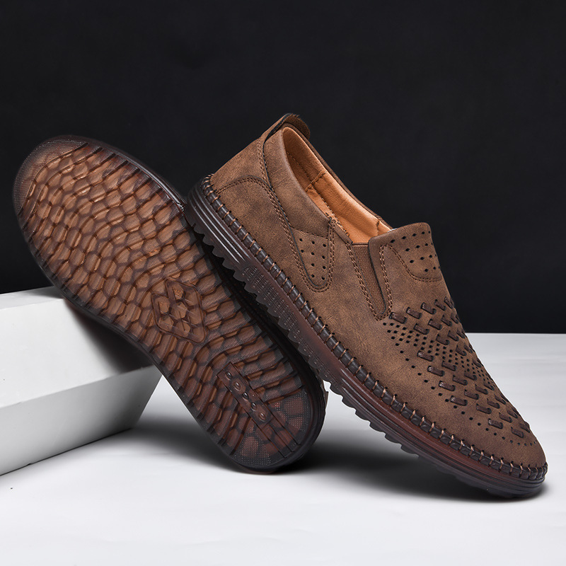Carter Authentic Leather Slip-On Shoes