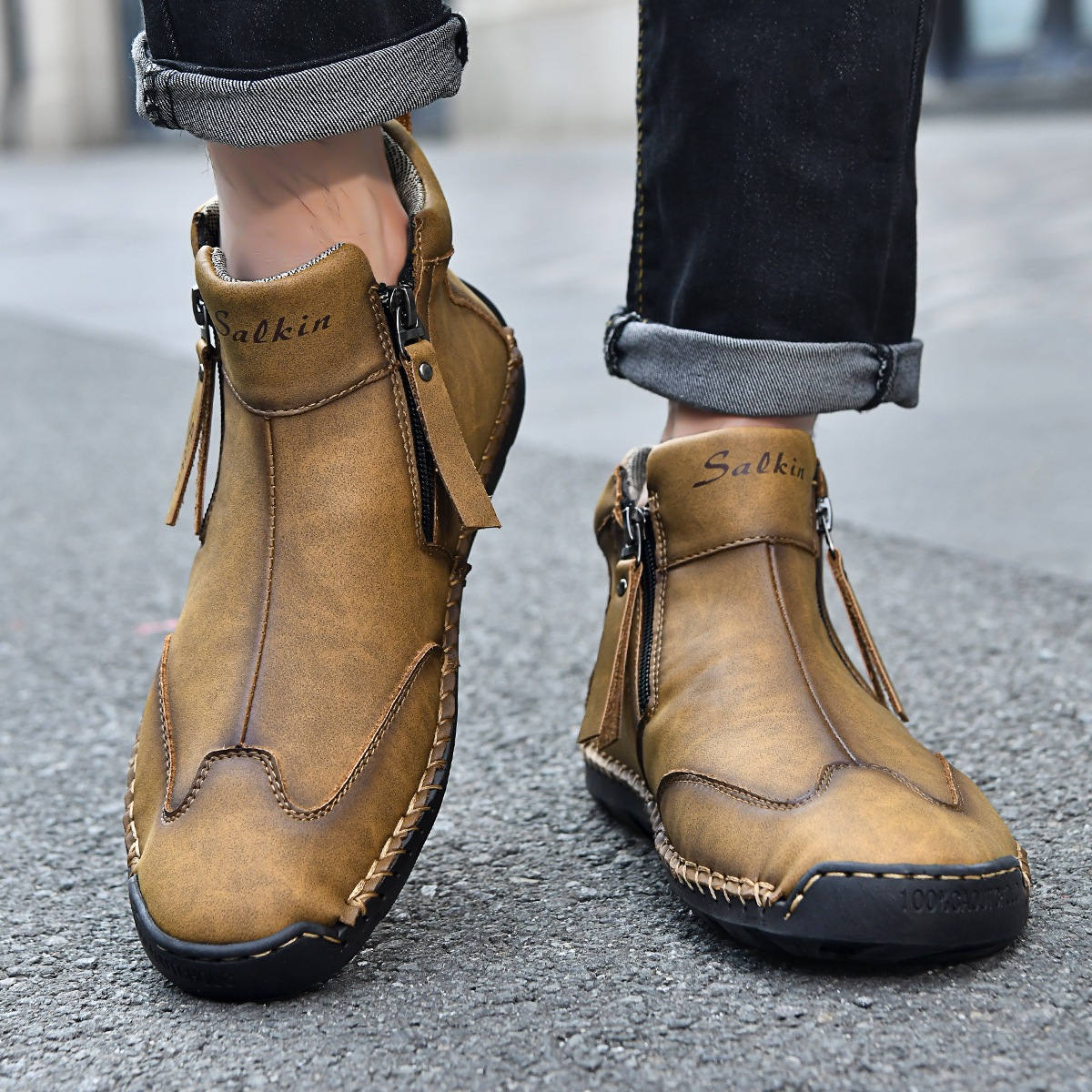 Adventure-Ready Leather Footwear