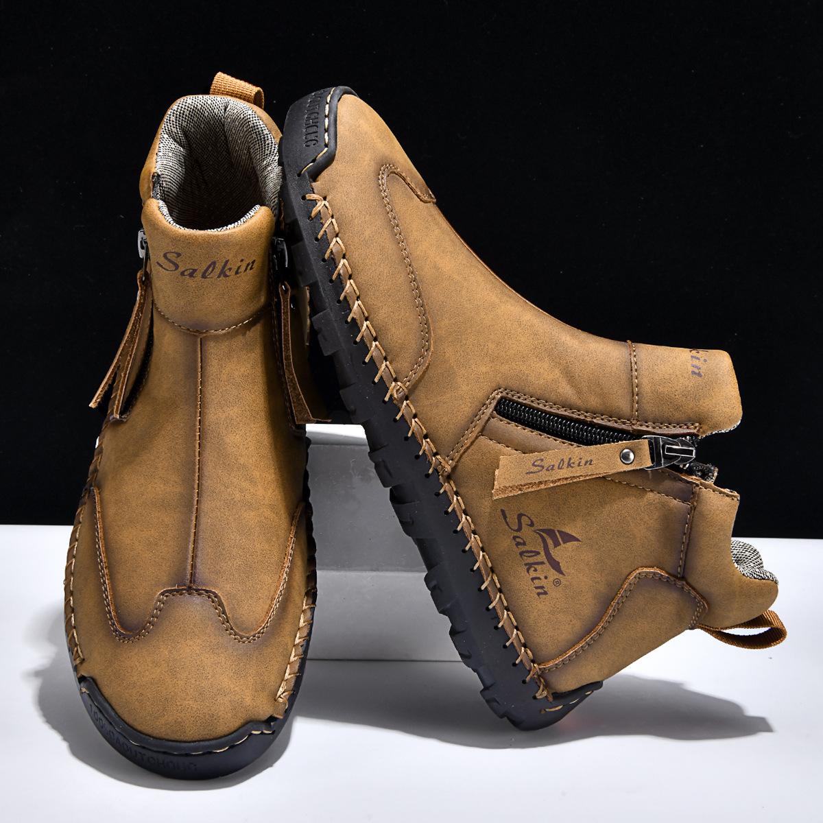 Adventure-Ready Leather Footwear