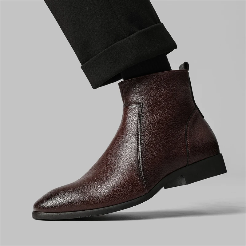Ronaldo Premium Leather Chelsea Boots