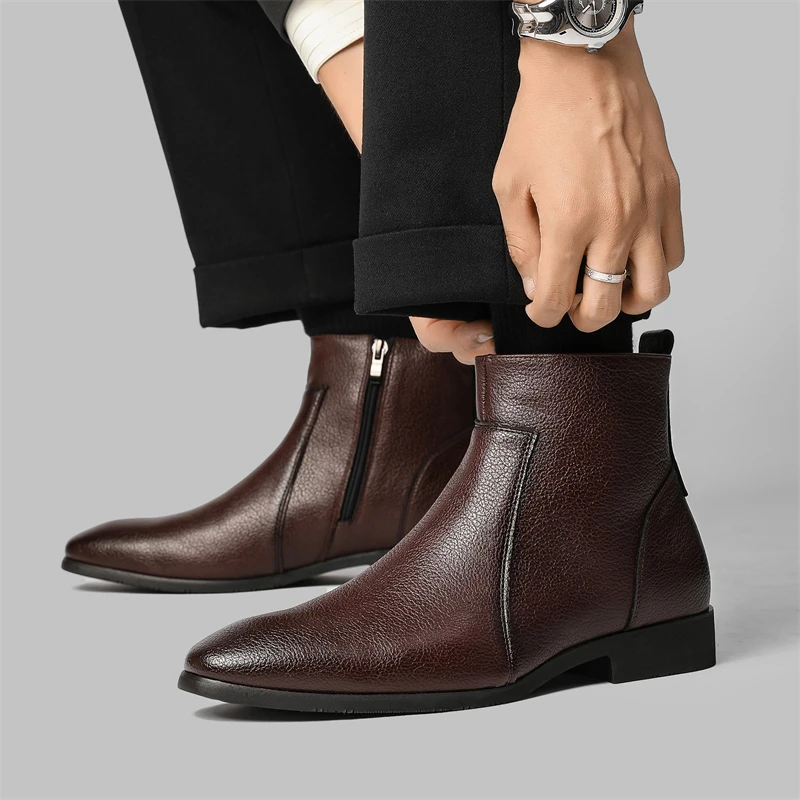 Ronaldo Premium Leather Chelsea Boots
