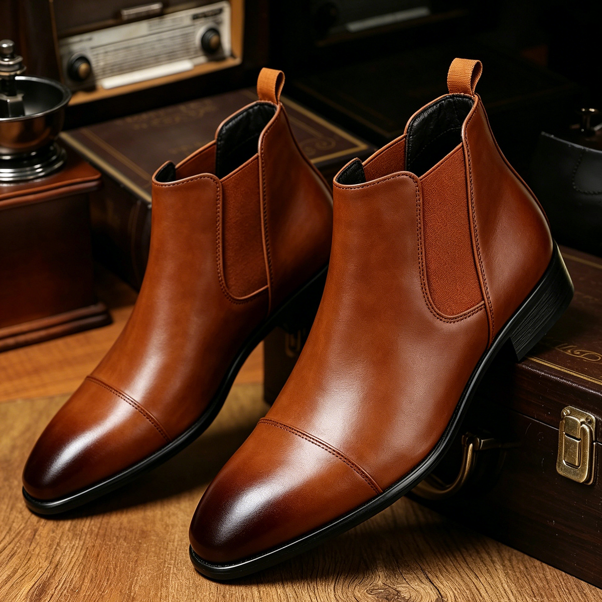 Verona Leather Ankle Boots