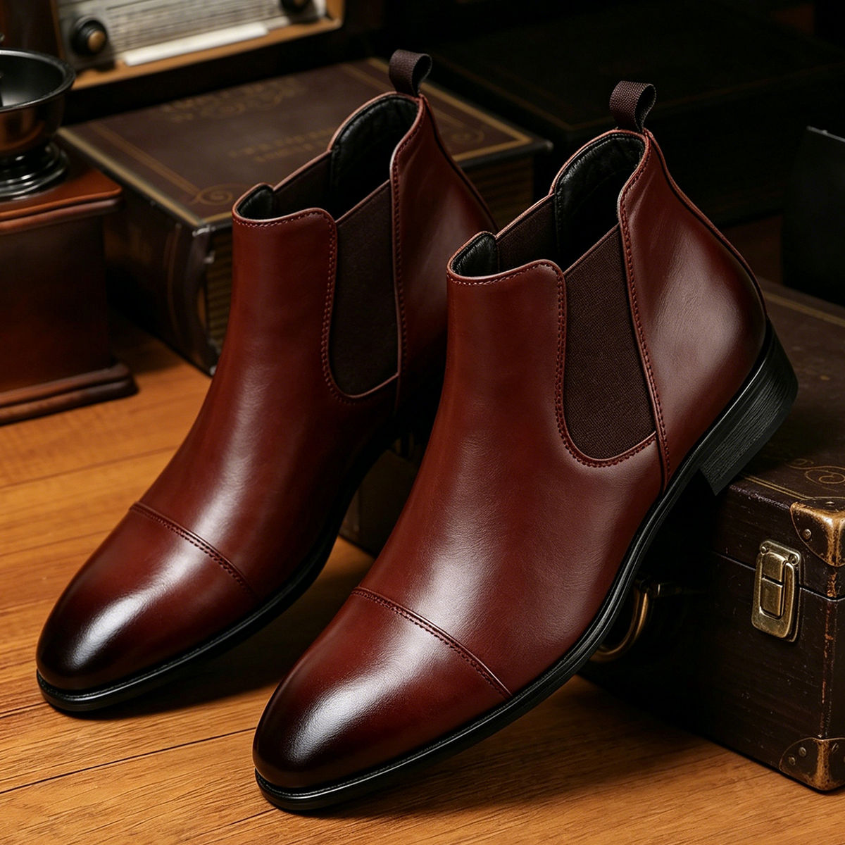 Verona Leather Ankle Boots
