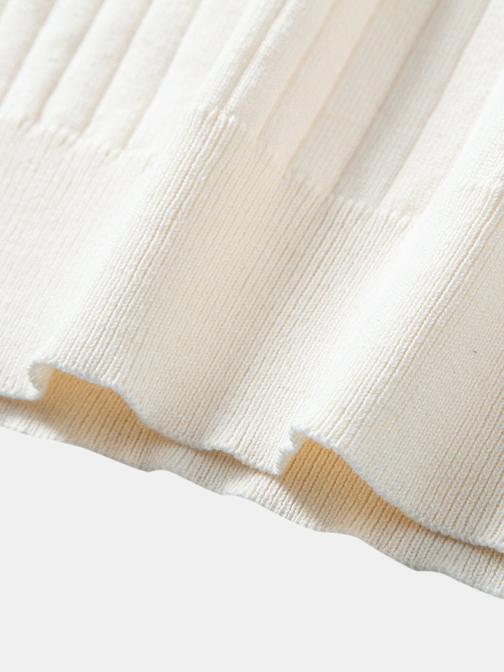 Contrast Trim Crew Neck Knit T-Shirt