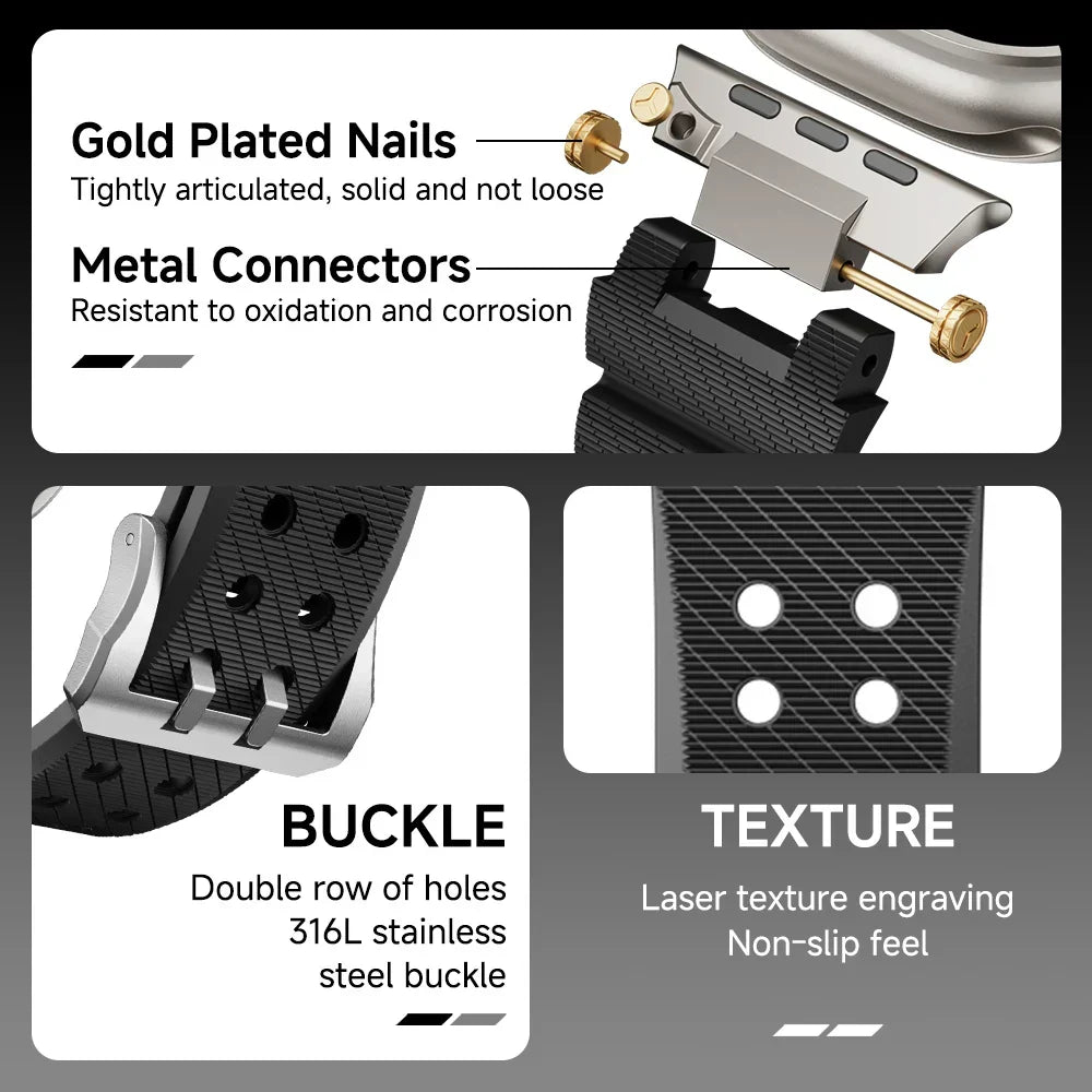 Nomad Silicone Strap for Apple Watch