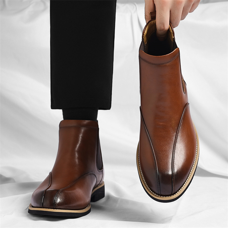 Marcello Leather Ankle Boots