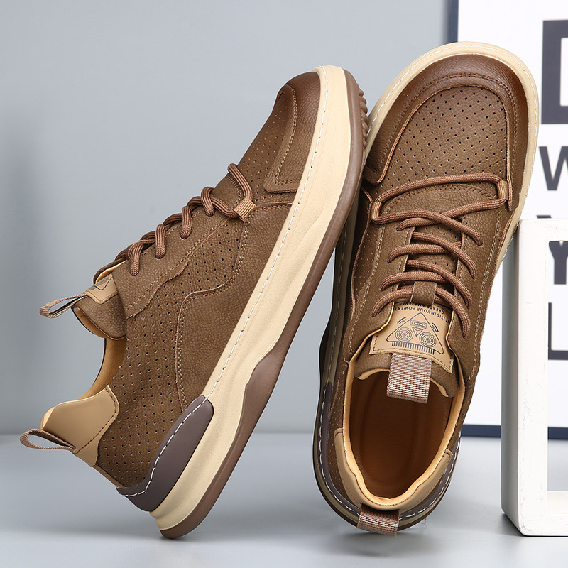 Italian Leather Sneakers by Carlo