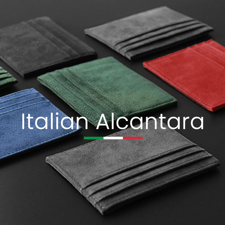 Cavallo Italian Alcantara Leather Wallet