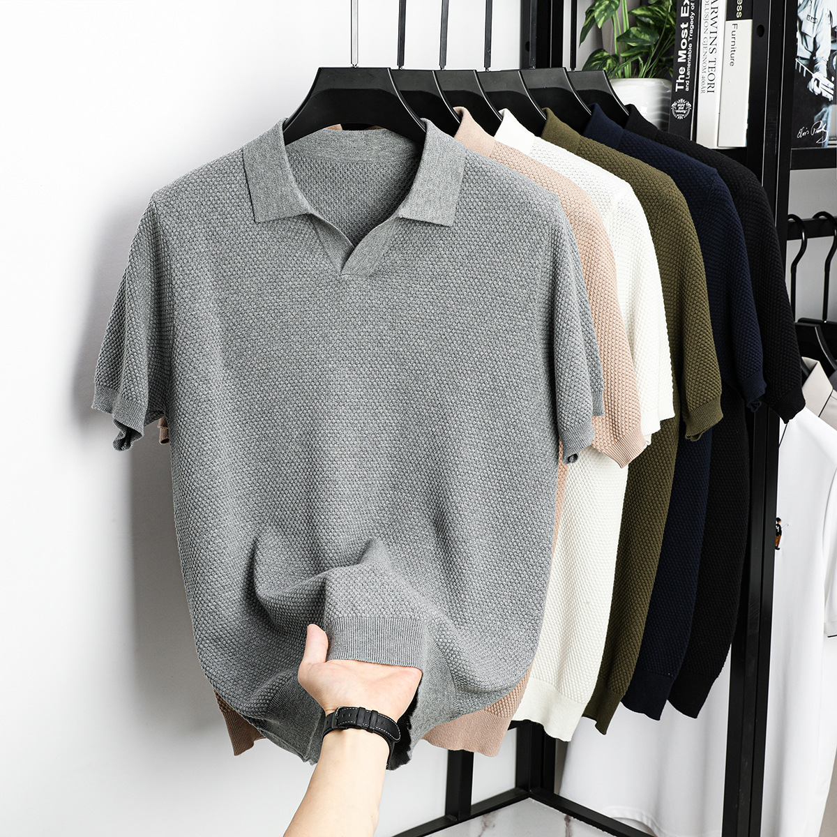 Lucas Knit Polo Tee