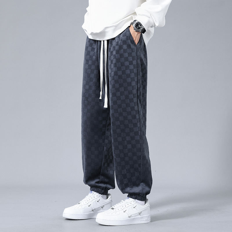 Andre Checkered Corduroy Joggers