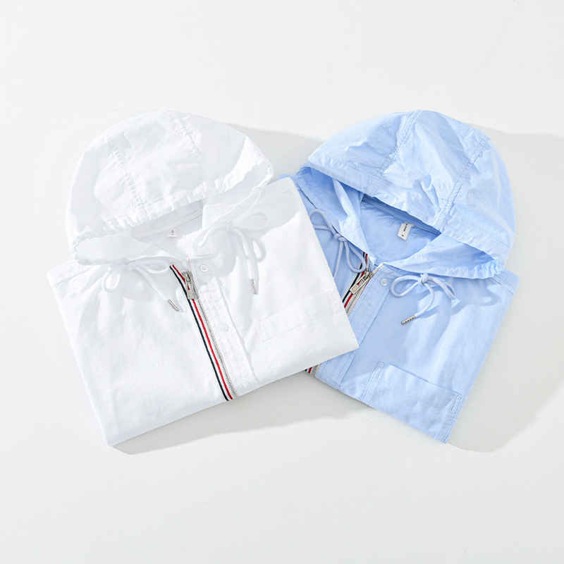 Linen Hoodie Shirt in Chelsea Style