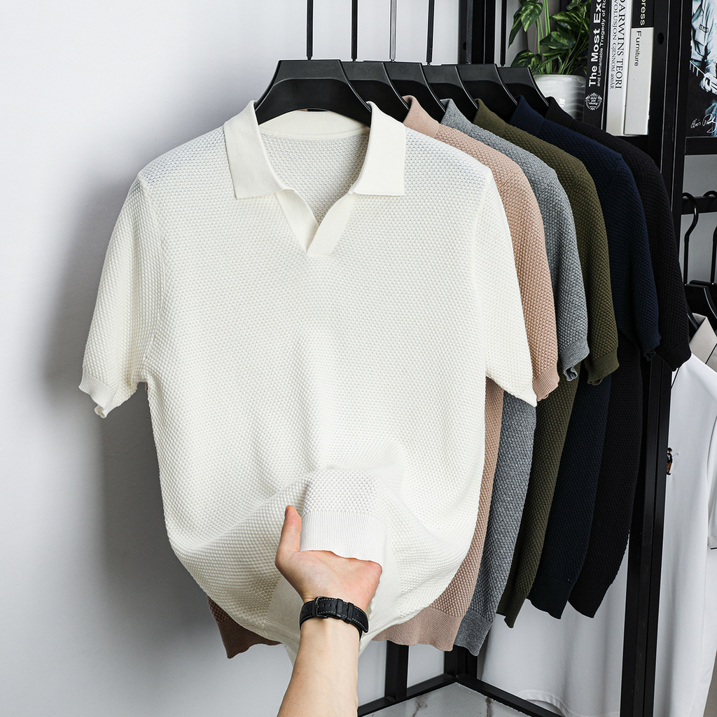 Lucas Knit Polo Tee