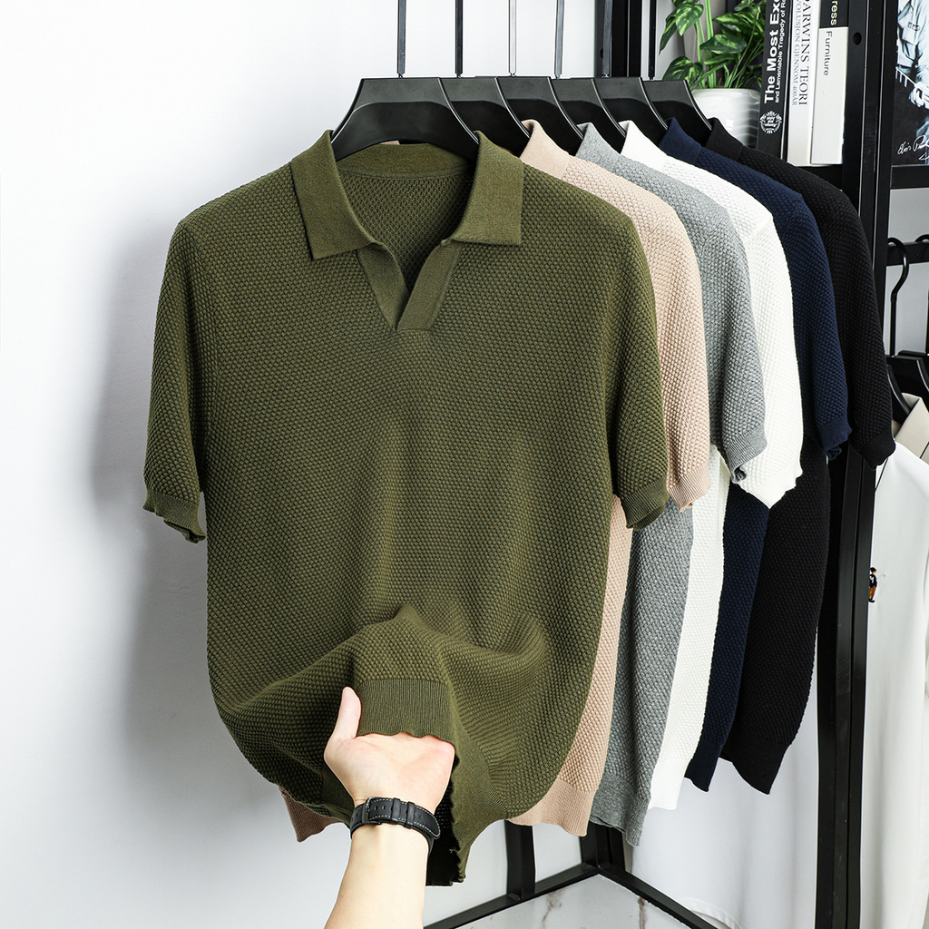 Lucas Knit Polo Tee