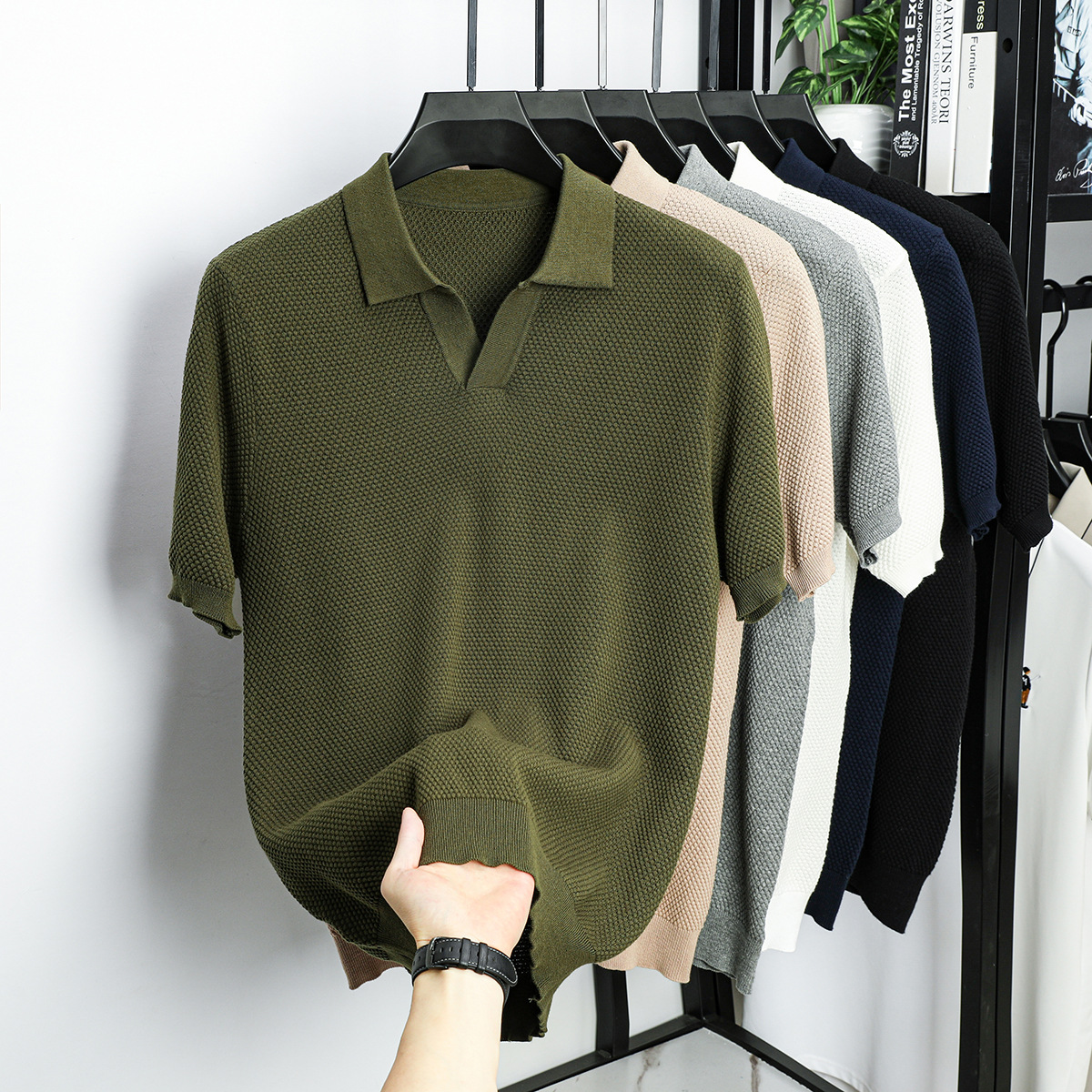 Lucas Knit Polo Tee