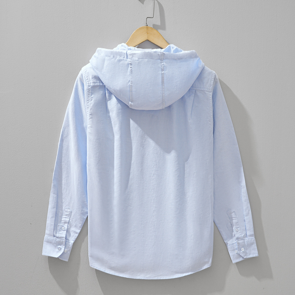 Linen Hoodie Shirt in Chelsea Style
