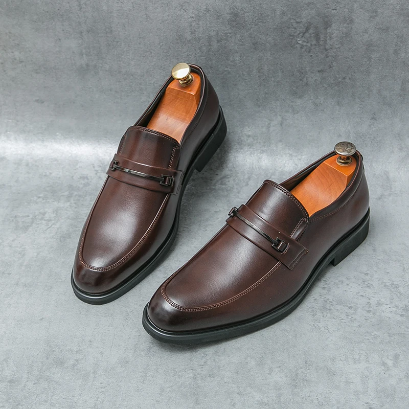 Bruno Genuine Italian Leather Slip-On Shoes