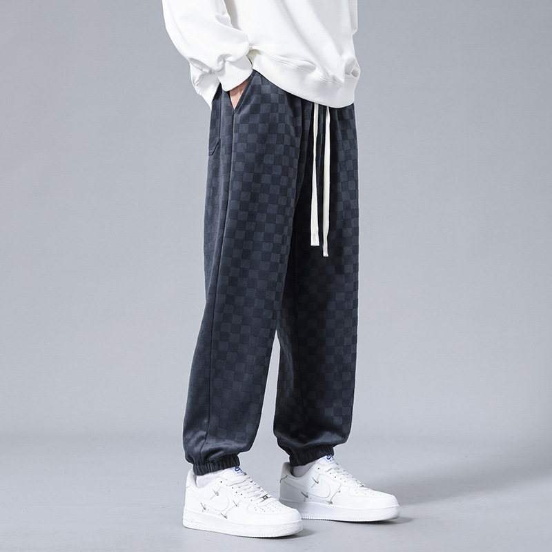 Andre Checkered Corduroy Joggers