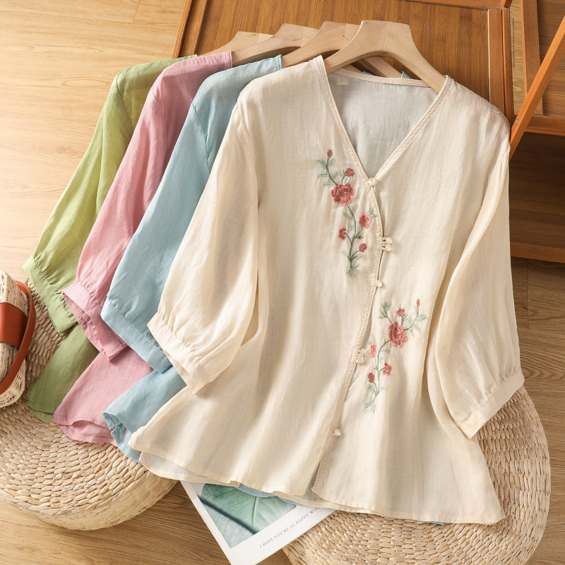 Everly Linen Top