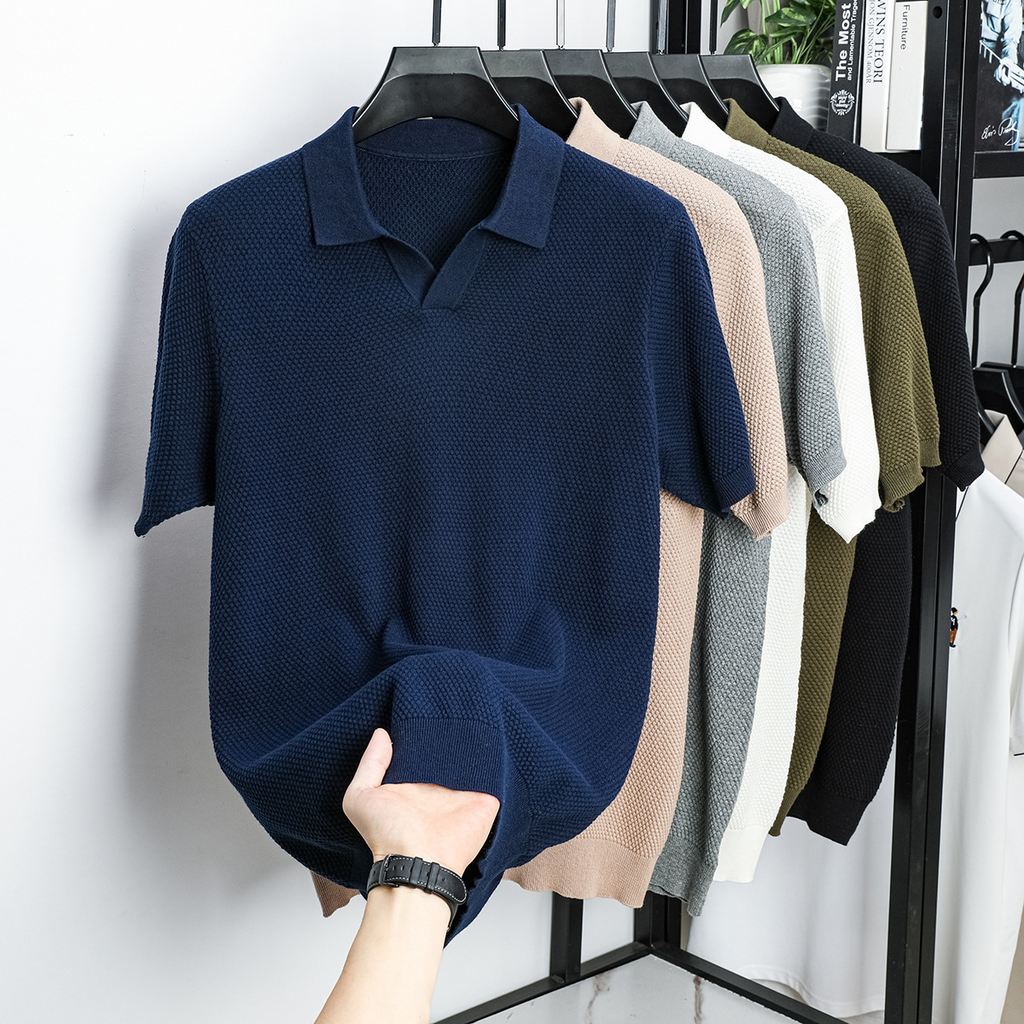Lucas Knit Polo Tee
