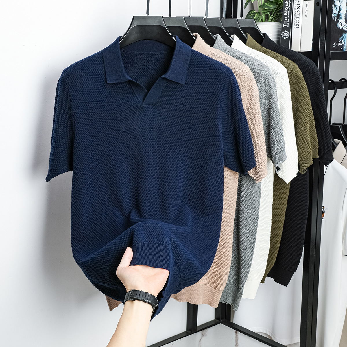 Lucas Knit Polo Tee