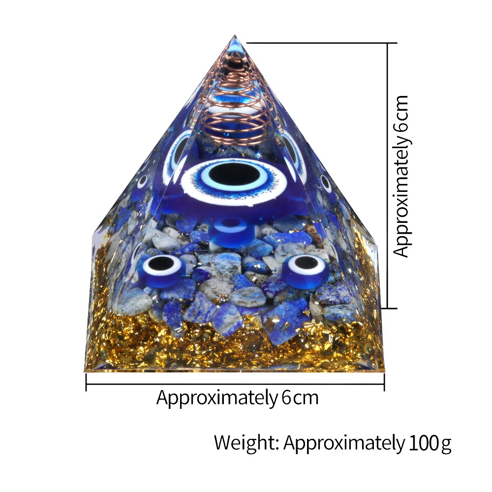 Enchanted Crystal Pyramid with Mystic Eye