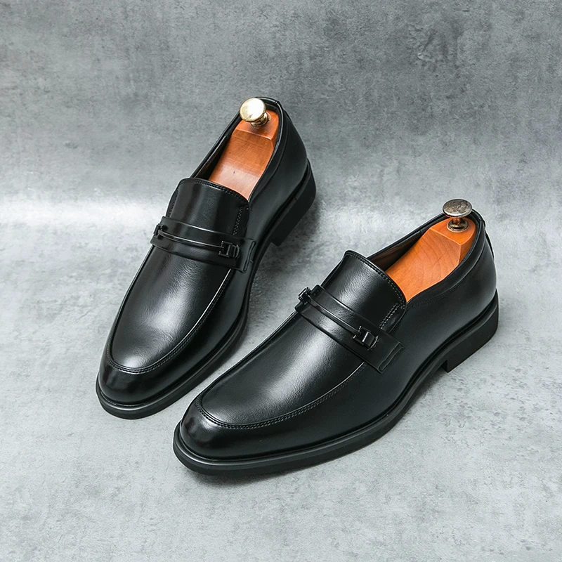 Bruno Genuine Italian Leather Slip-On Shoes