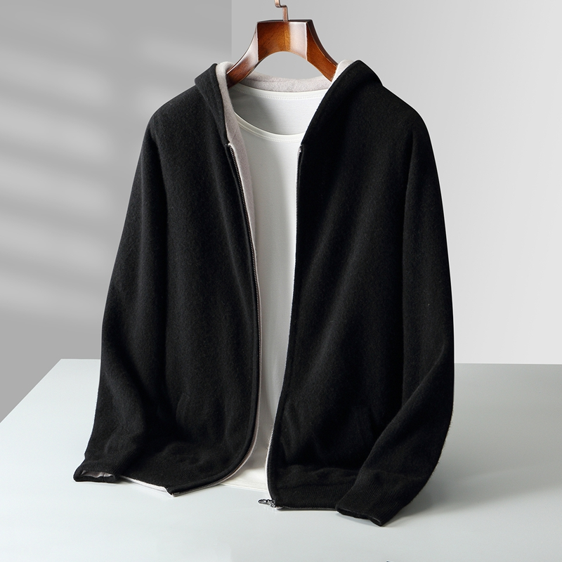 Giorgio Merino Wool Pullover Hoodie