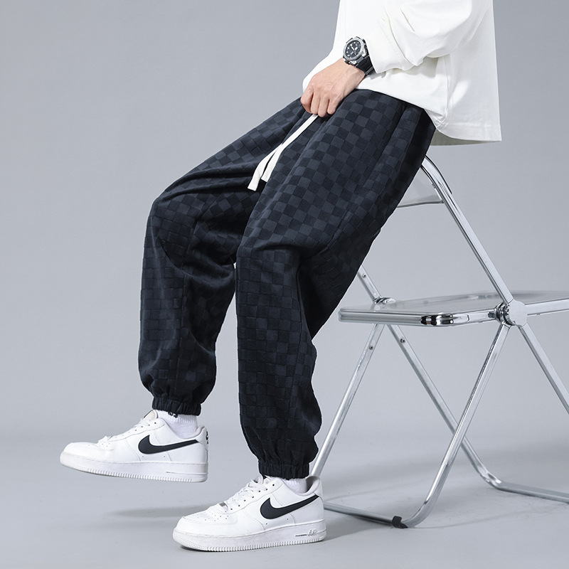Andre Checkered Corduroy Joggers