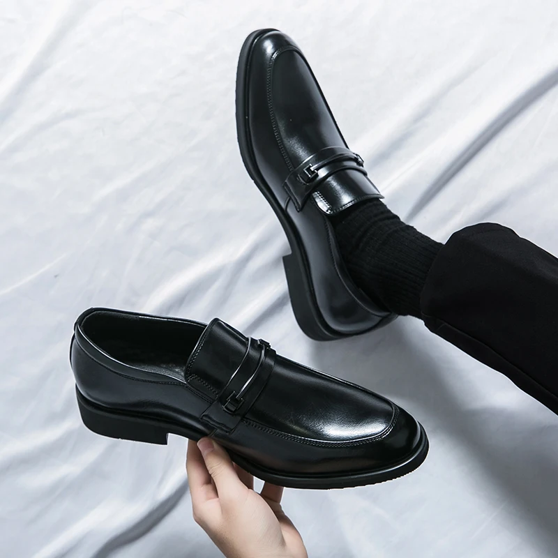 Bruno Genuine Italian Leather Slip-On Shoes