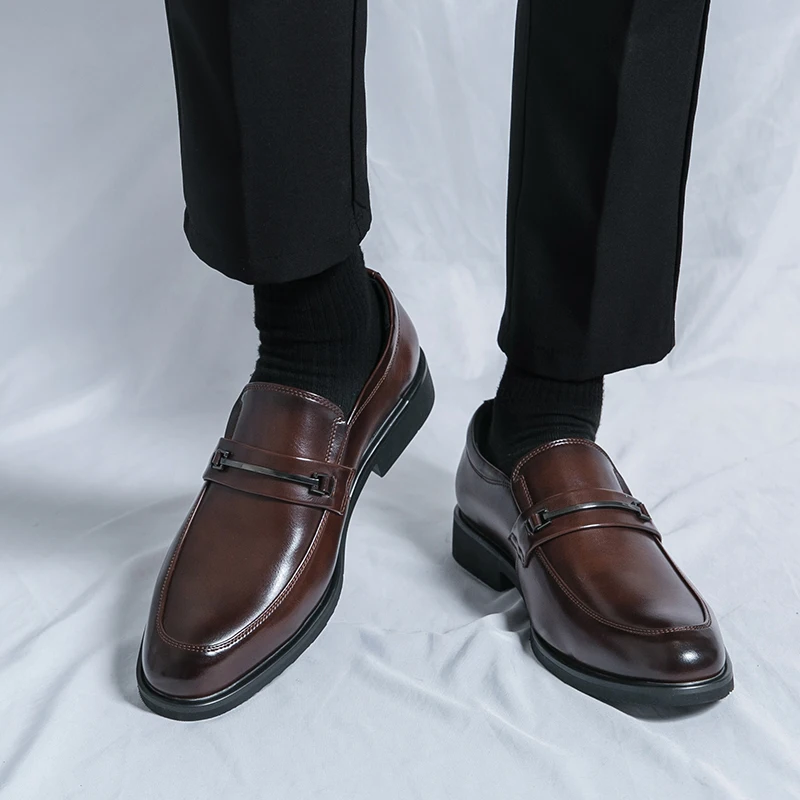Bruno Genuine Italian Leather Slip-On Shoes