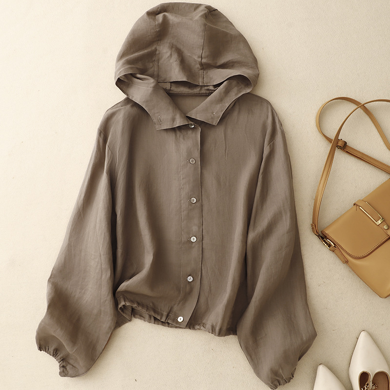 Linen Hoodie by Taylor