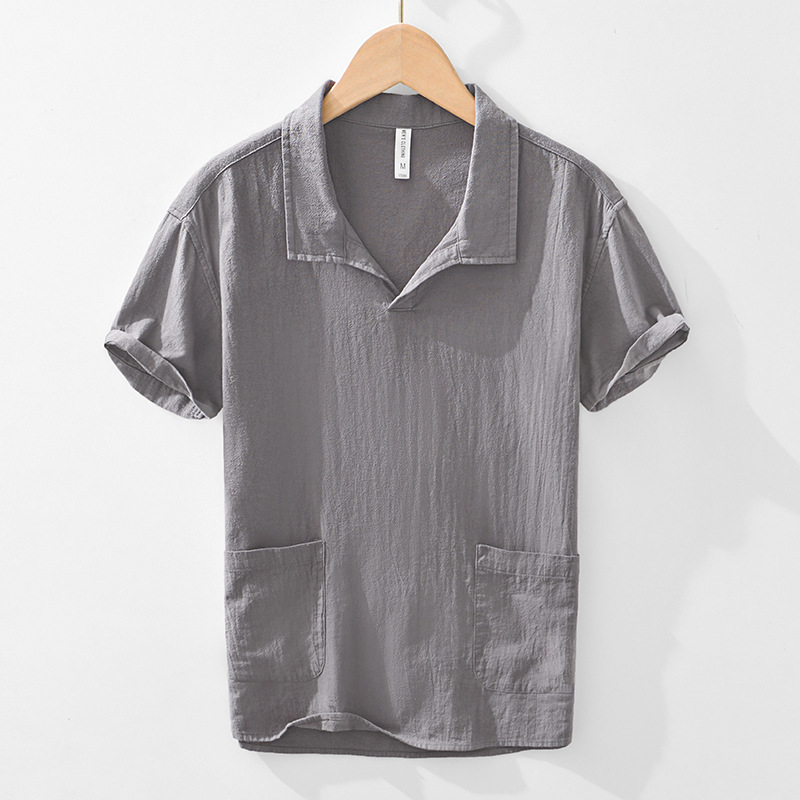 Arlo Linen Short-Sleeve Polo
