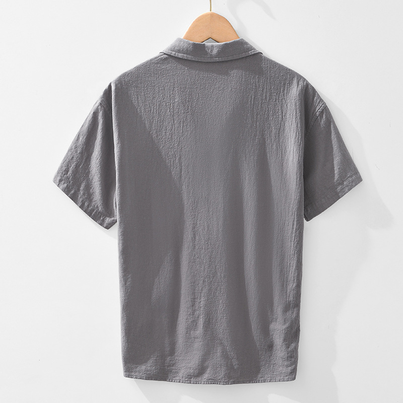 Arlo Linen Short-Sleeve Polo