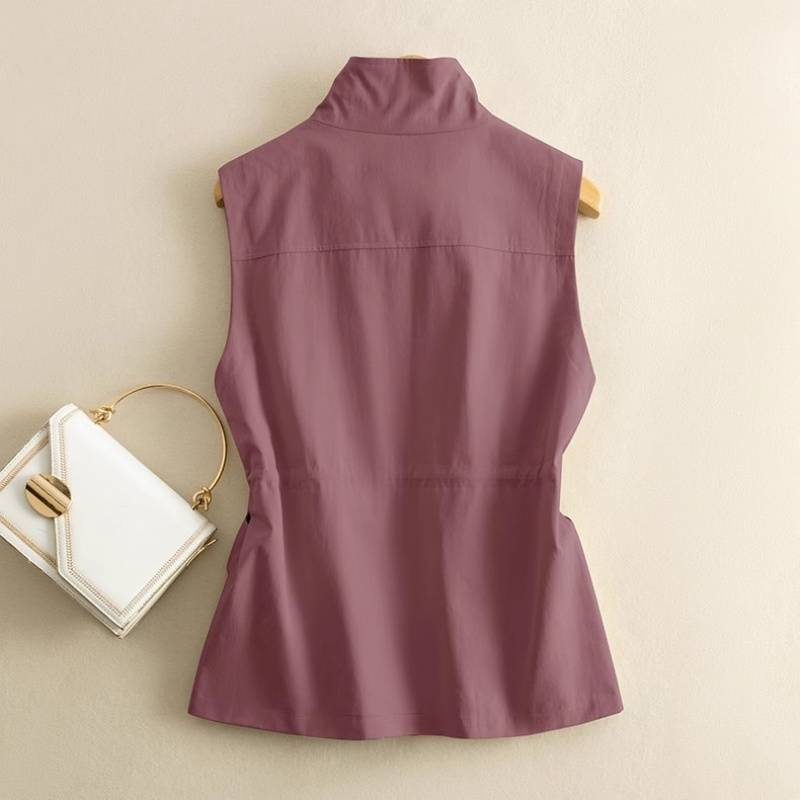 Kiera Cotton Canvas Utility Vest