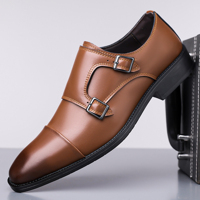 Veneto Italian Monk Strap Slip-On Loafers
