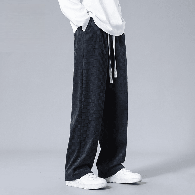 Lusso Checkered Corduroy Joggers