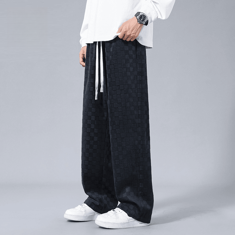 Lusso Checkered Corduroy Joggers