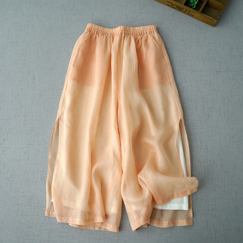 Lila Lightweight Linen Trousers