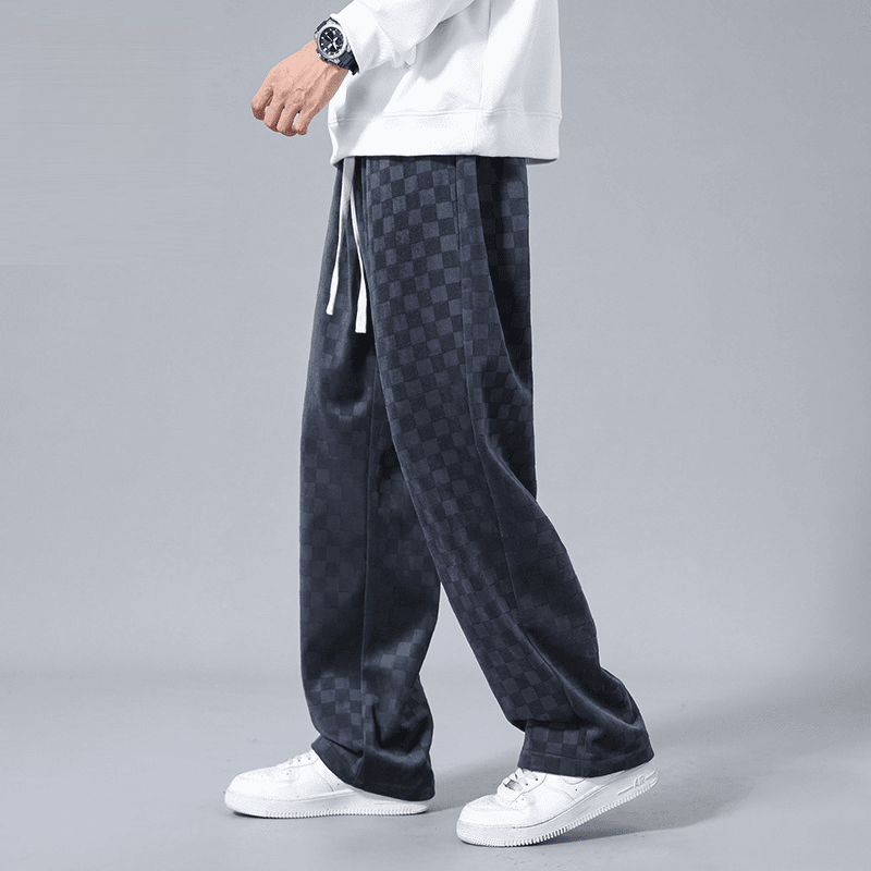 Lusso Checkered Corduroy Joggers