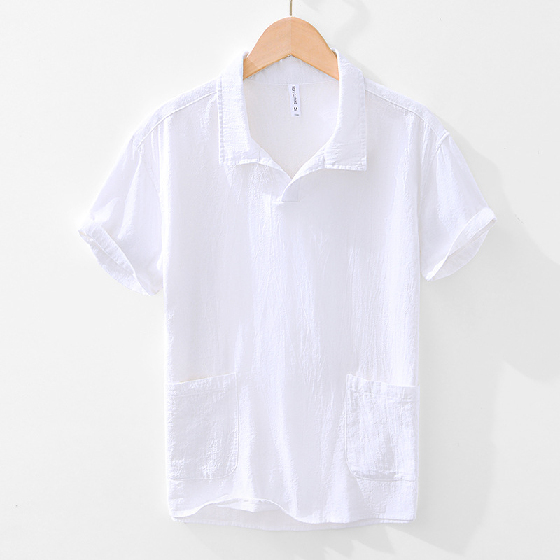 Arlo Linen Short-Sleeve Polo