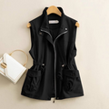 Kiera Cotton Canvas Utility Vest