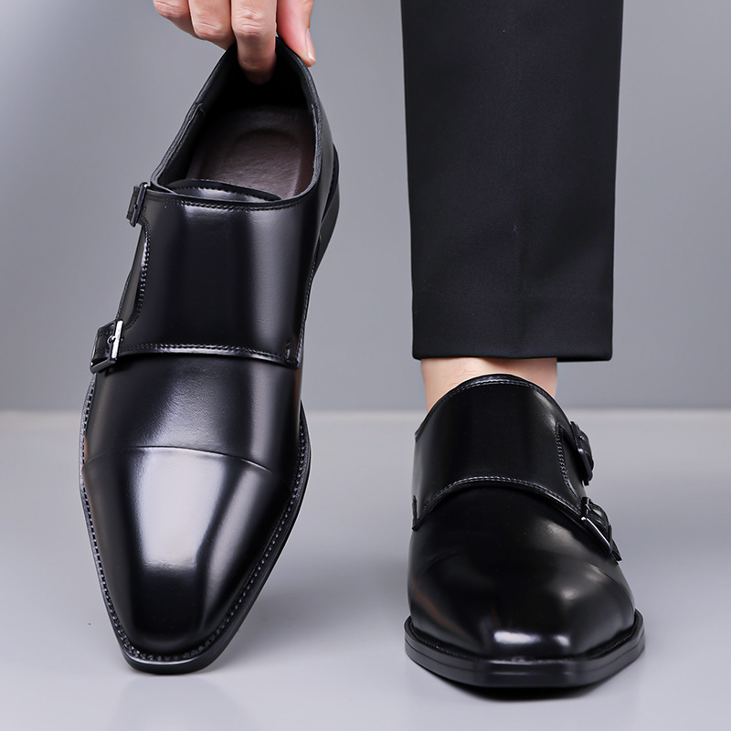 Veneto Italian Monk Strap Slip-On Loafers
