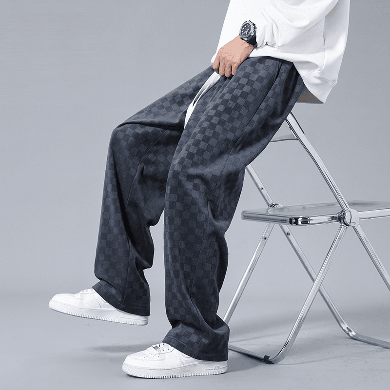 Lusso Checkered Corduroy Joggers