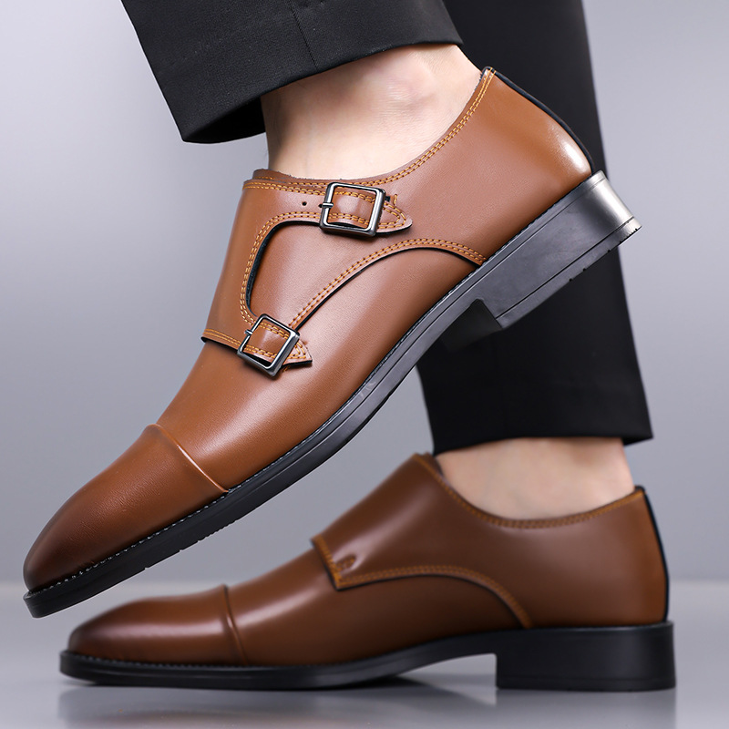 Veneto Italian Monk Strap Slip-On Loafers