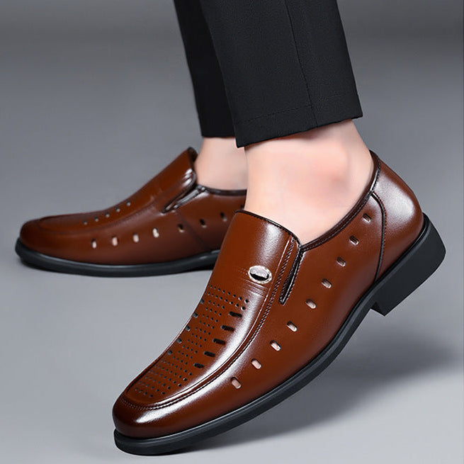 Rivoli Leather Slip-On Shoes
