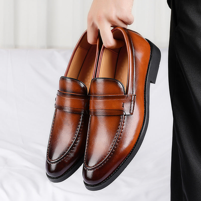 Lucca Genuine Italian Leather Slip-On Shoes