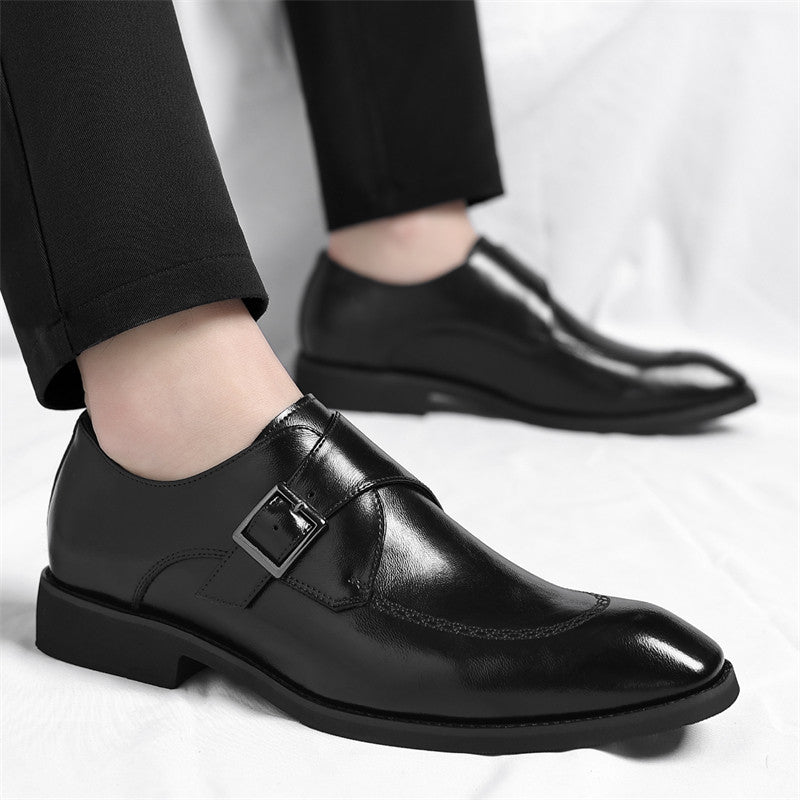 Danbury Leather Monk Strap Shoes