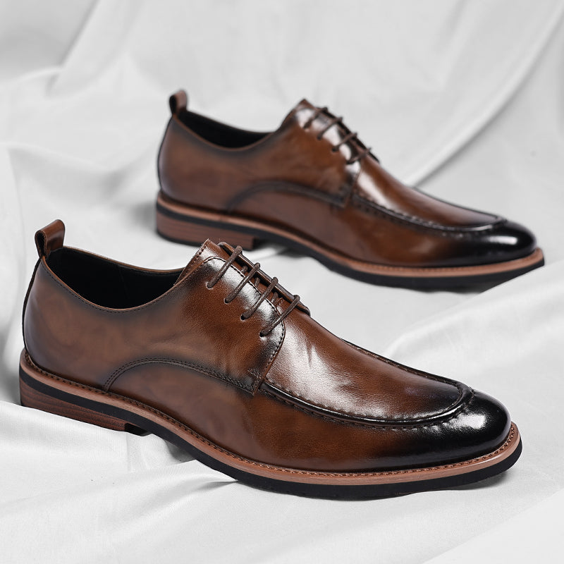 Classic Leather Dress Shoes in Regency Style