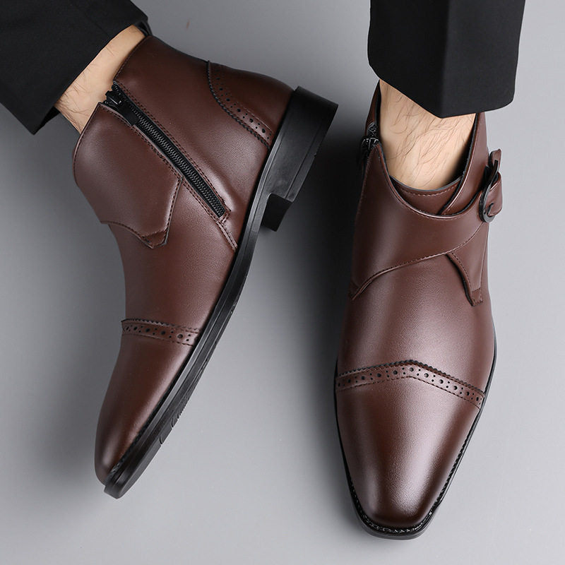 Marcello Genuine Leather Ankle Boots