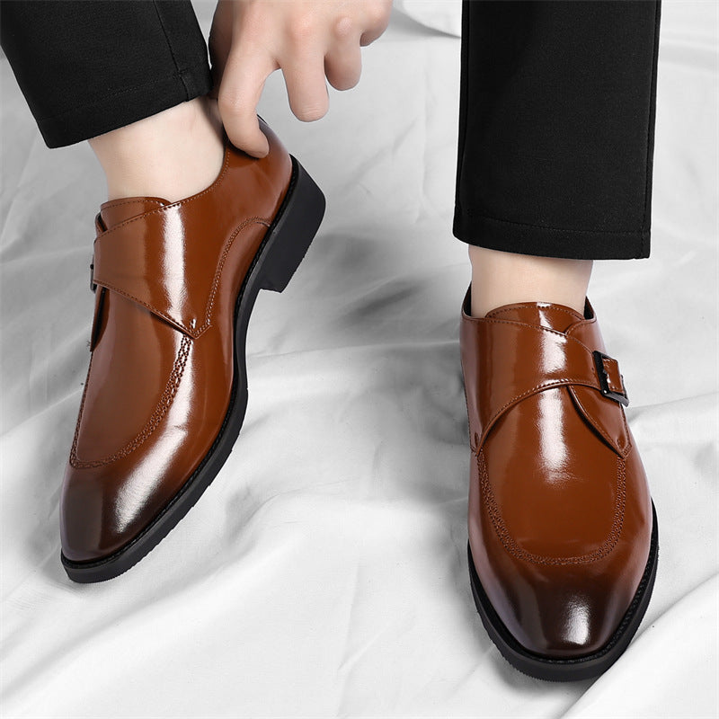 Danbury Leather Monk Strap Shoes